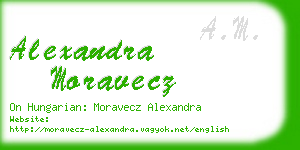 alexandra moravecz business card